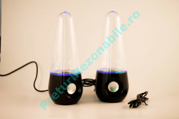 Boxe ovale cu apa Dancing Water Speakers